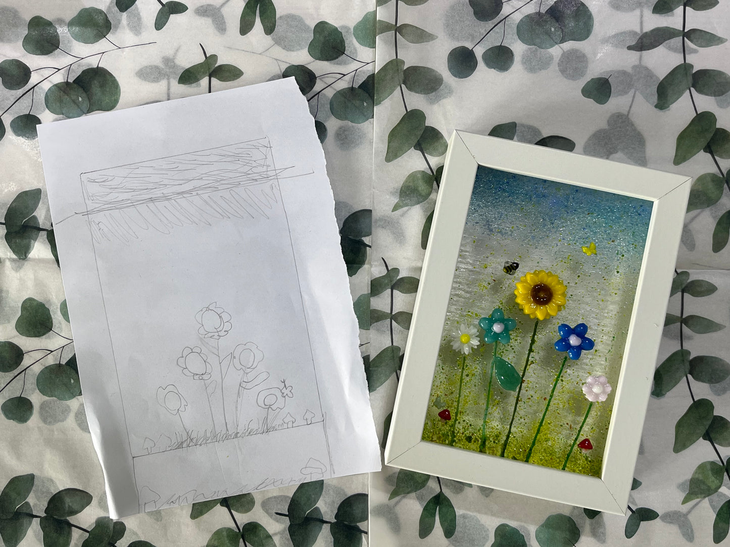 SPECIAL BIRTHDAY Freeze & Fuse Framed Flowers Workshop ages 8+