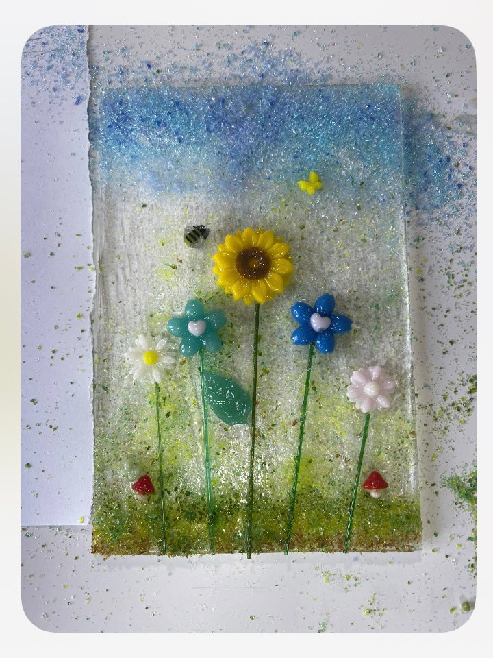 SPECIAL BIRTHDAY Freeze & Fuse Framed Flowers Workshop ages 8+