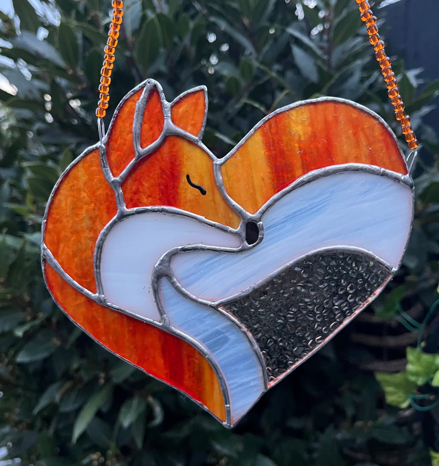 Heart Fox Sun-Catcher