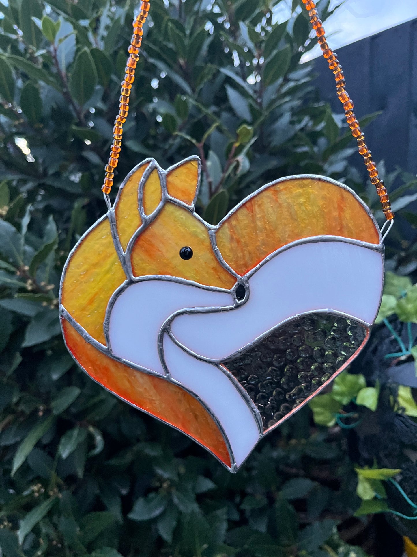 Heart Fox Sun-Catcher