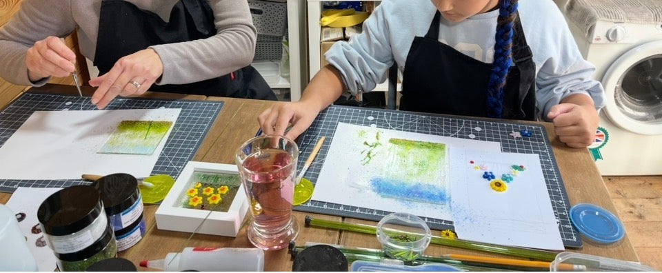 SPECIAL BIRTHDAY Freeze & Fuse Framed Flowers Workshop ages 8+